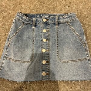 Cat & Jack Silver Blue A-line Mini Skirt